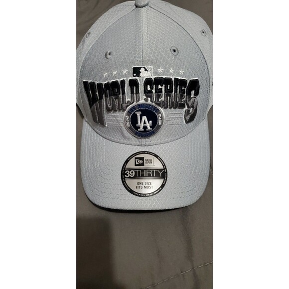 New Era MLB LA Los Angeles Dodgers 39THIRTY 2020 World Series Hat Cap Champions - Picture 2 of 6